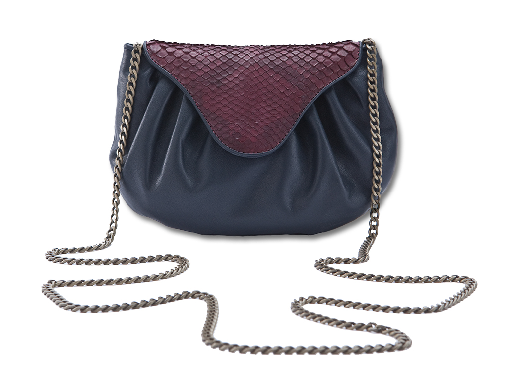 MINI PROMENADE BANDOULIRE HANDBAG - PYTHON & BOVINE