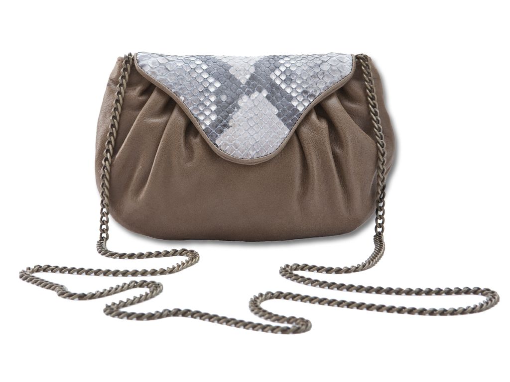 MINI PROMENADE BANDOULIRE HANDBAG - PYTHON & BOVINE