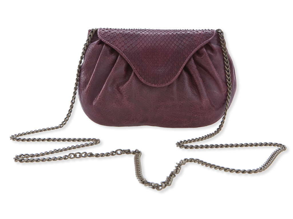 MINI PROMENADE BANDOULIRE HANDBAG - PYTHON & BOVINE